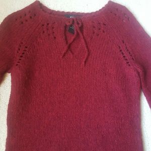 express • keyhole tie wool sweater